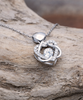 Mom's Heart Knot Silver Necklace , birthday gift to Mom, thank you gift to Mom, Mom gift from daughter, gift to Mom from daughter, TMC gift tinmico