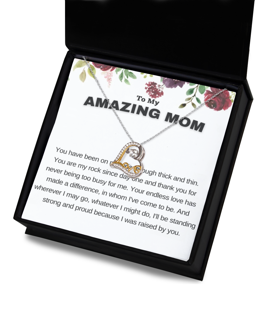 Mom's Love Dancing Necklace , Mom gift from daughter, Mom birthday gift, Mom New Year gift, Mom Necklace from daughter, Mom special gift, TMC gift tinmico