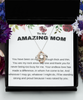 Mom's Love Knot Rose Gold Necklace , Mom gift from daughter, Mom birthday gift, Mom New Year gift, Mom Necklace from daughter, Mom special gift, TMC gift tinmico