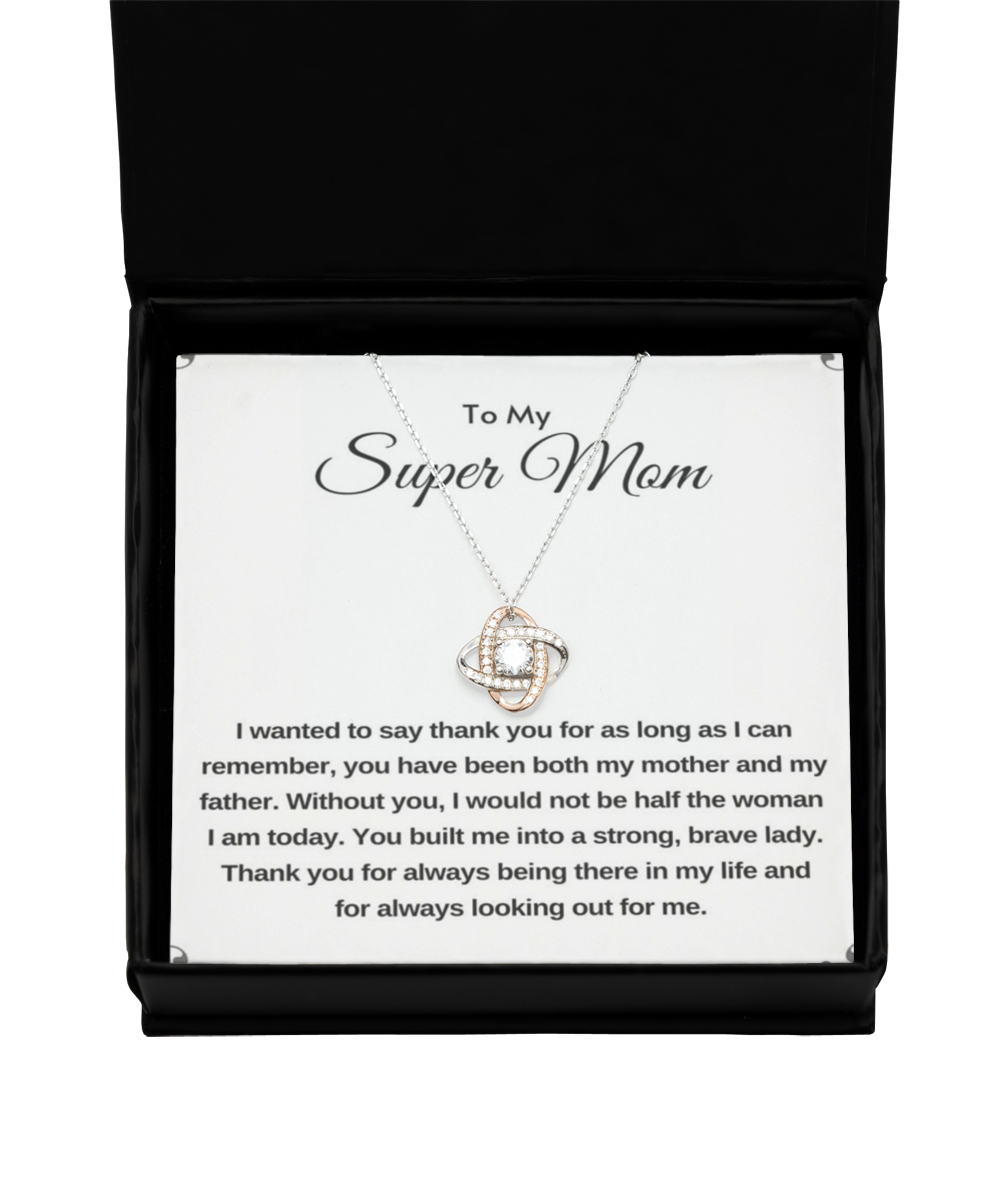 Mom's Love Knot Rose Gold Necklace , birthday gift to Mom, thank you gift to Mom, Mom gift from daughter, gift to Mom from daughter, TMC gift tinmico