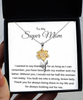 Mom's Sunflower Pendant Necklace , birthday gift to Mom, thank you gift to Mom, Mom gift from daughter, gift to Mom from daughter, TMC gift tinmico