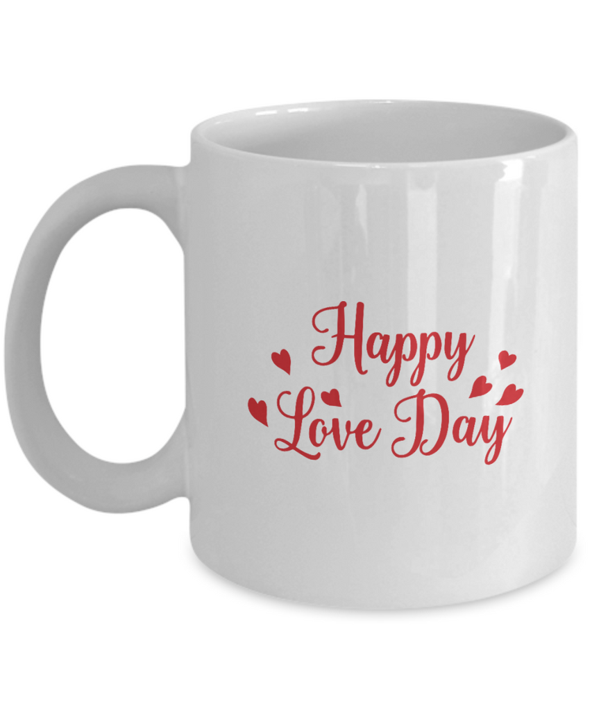 Personalised Valentines Gift Couple Mug Happy Valentine Day, 11 oz Mug, ma tinmico