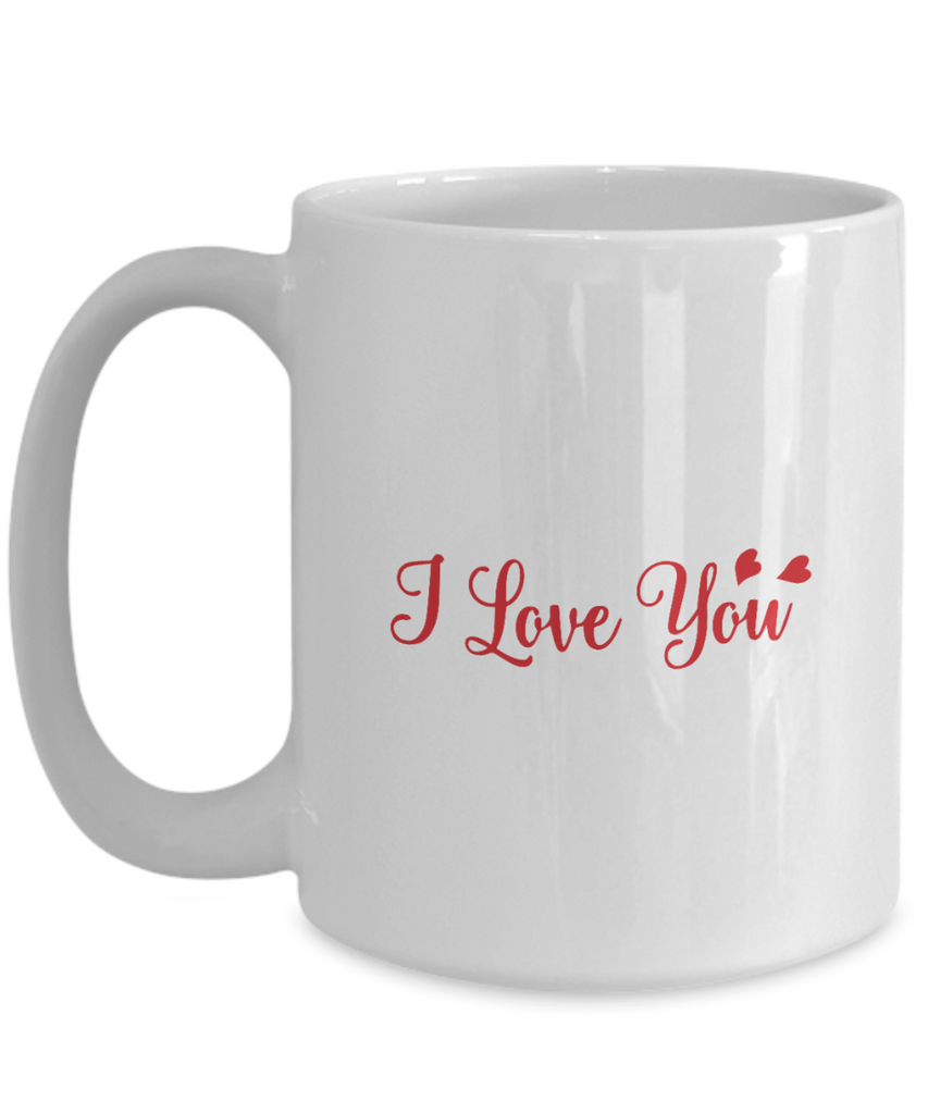 Personalised Valentines Gift Couple Mug I Love You, 15oz Mug, Ma tinmico