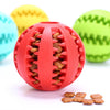 Pet Dog Toy Interactive Rubber Balls for Small Large Dogs Puppy Cat Chewing Toys Pet Tooth Cleaning Indestructible Dog Food Ball tinmico