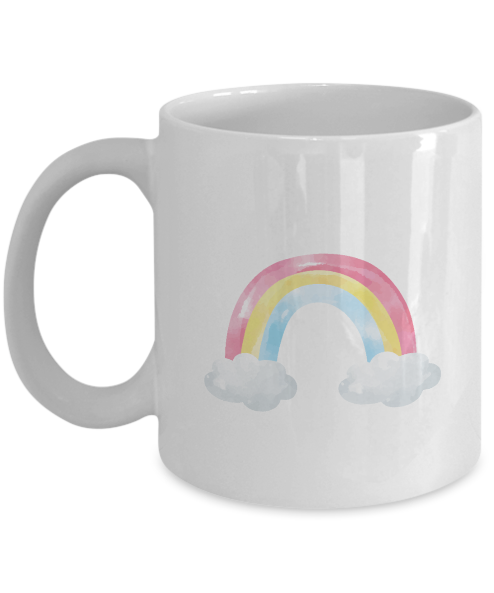 Rainbow Personalised mug, Custom mug, Kids rainbow mug, Personalised mug, 11 oz mug tinmico