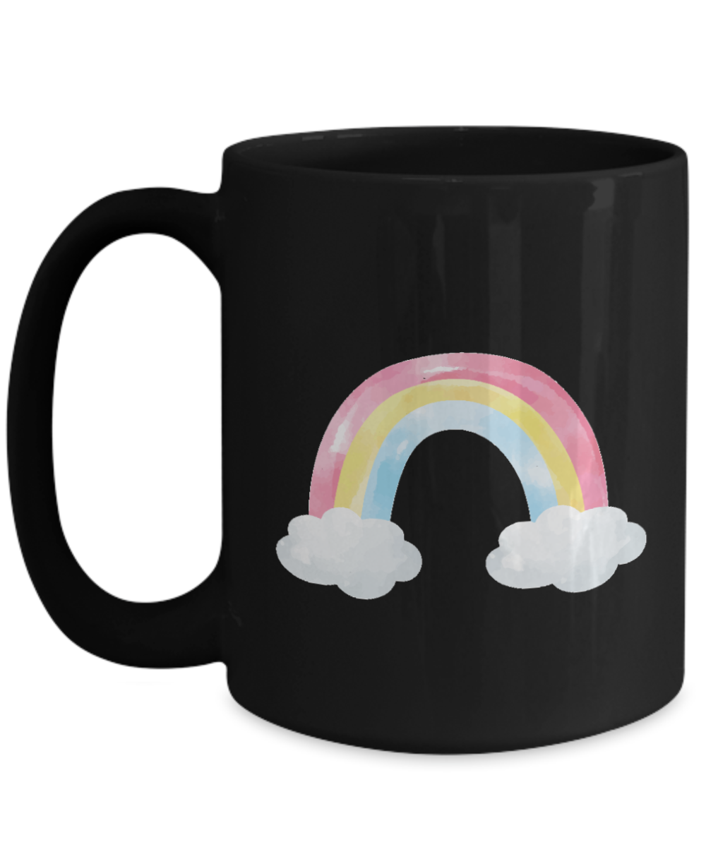 Rainbow Personalised mug, Custom mug, Kids rainbow mug, Personalised mug, 15 oz mug tinmico