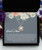 Sentimental Great Aunt,Love Knot Rose Gold Necklace,Great Aunt Gifts from Niece, Great Auntie Gifts, Birthday Gift for Great Aunt Christmas Gift tinmico