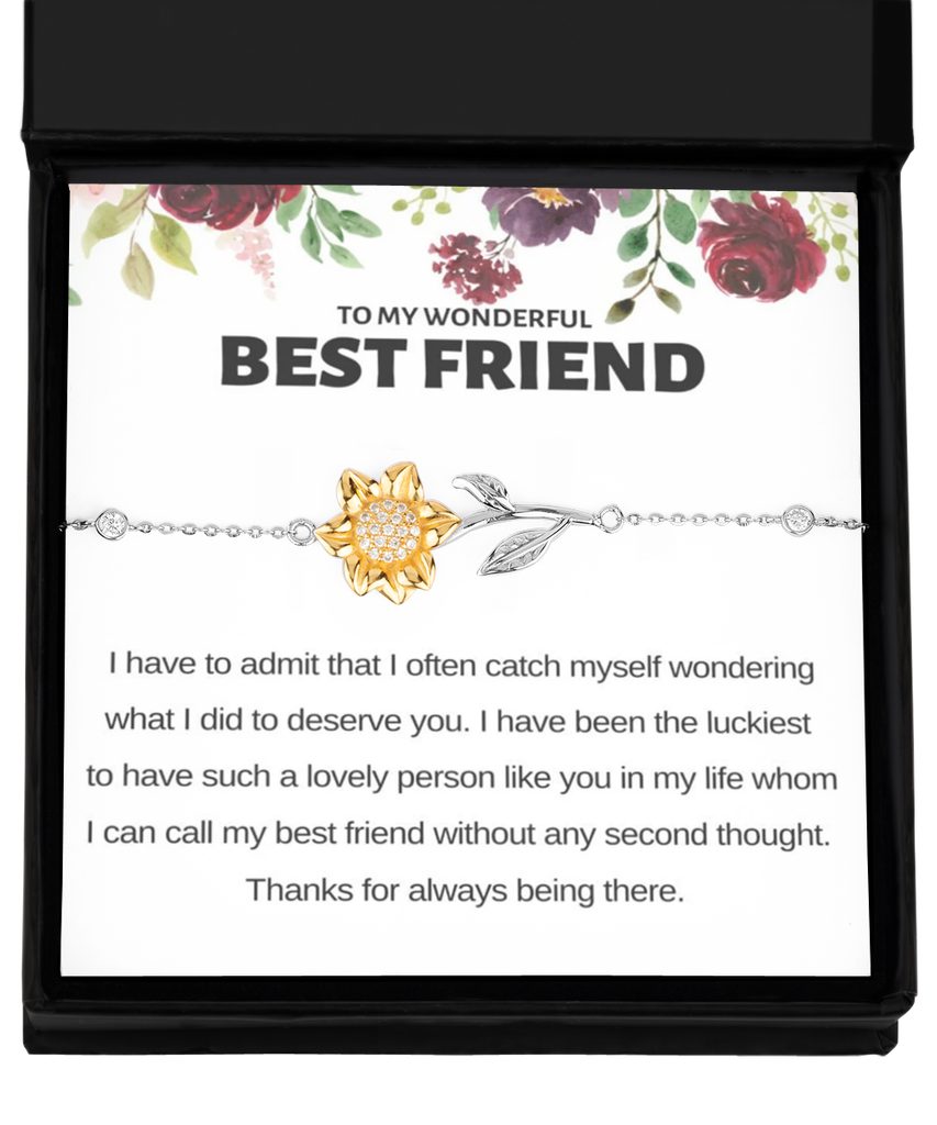 Sunflower Bracelet ,Best friend bracelet, best friend gift, best friend bracelet gift, gift for best friend, best friend birthday gift tinmico