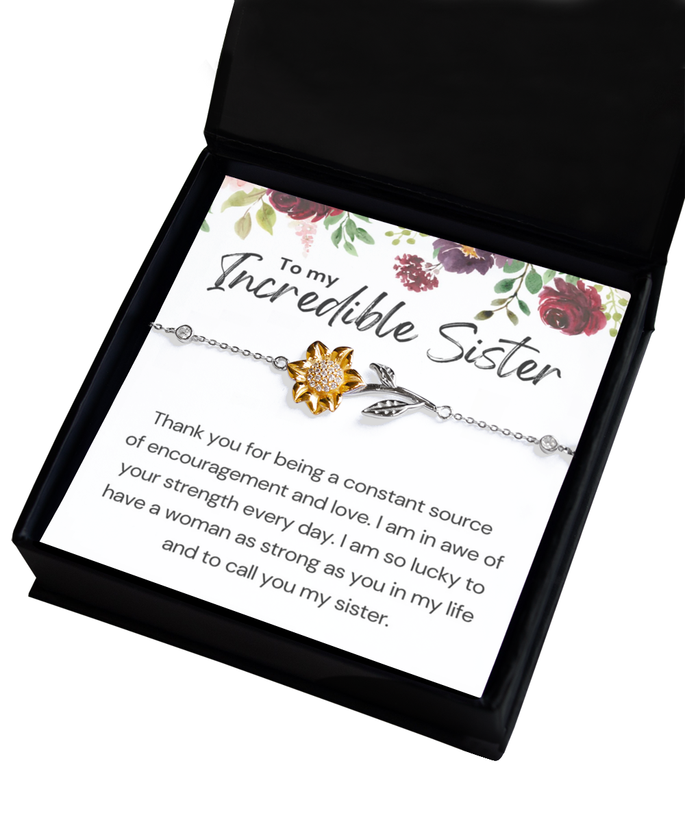 Sunflower Bracelet  , Sister bracelet, sister gift, sister gift from sister, sister birthday gift, sister gift from brother tinmico