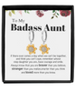 Sunflower Earrings  ,Aunt Gift From Niece, Aunt Gift, Aunt Bracelet, Aunt Gift From Nephew, Badass Aunt Gift Bracelet, from heart tinmico