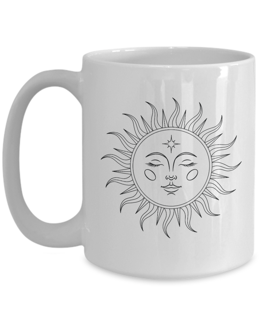 Sunny State of Mind Mug, Retro Mug, Motivational, Feel-Good Mug, Mugs for Her, 15oz mug tinmico