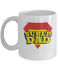 Super Dad,Love Mug: Dad Coffee Mug, Father's Day Coffee Mug Cup. Dad Christmas Gift from Daughter, Worlds Best Dad Ever Mug, Funny Coffee Mug. tinmico