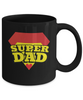 Super Dad,Love Mug: Dad Coffee Mug, Father's Day Coffee Mug Cup. Dad Christmas Gift from Daughter, Worlds Best Dad Ever Mug, Funny Coffee Mug. tinmico