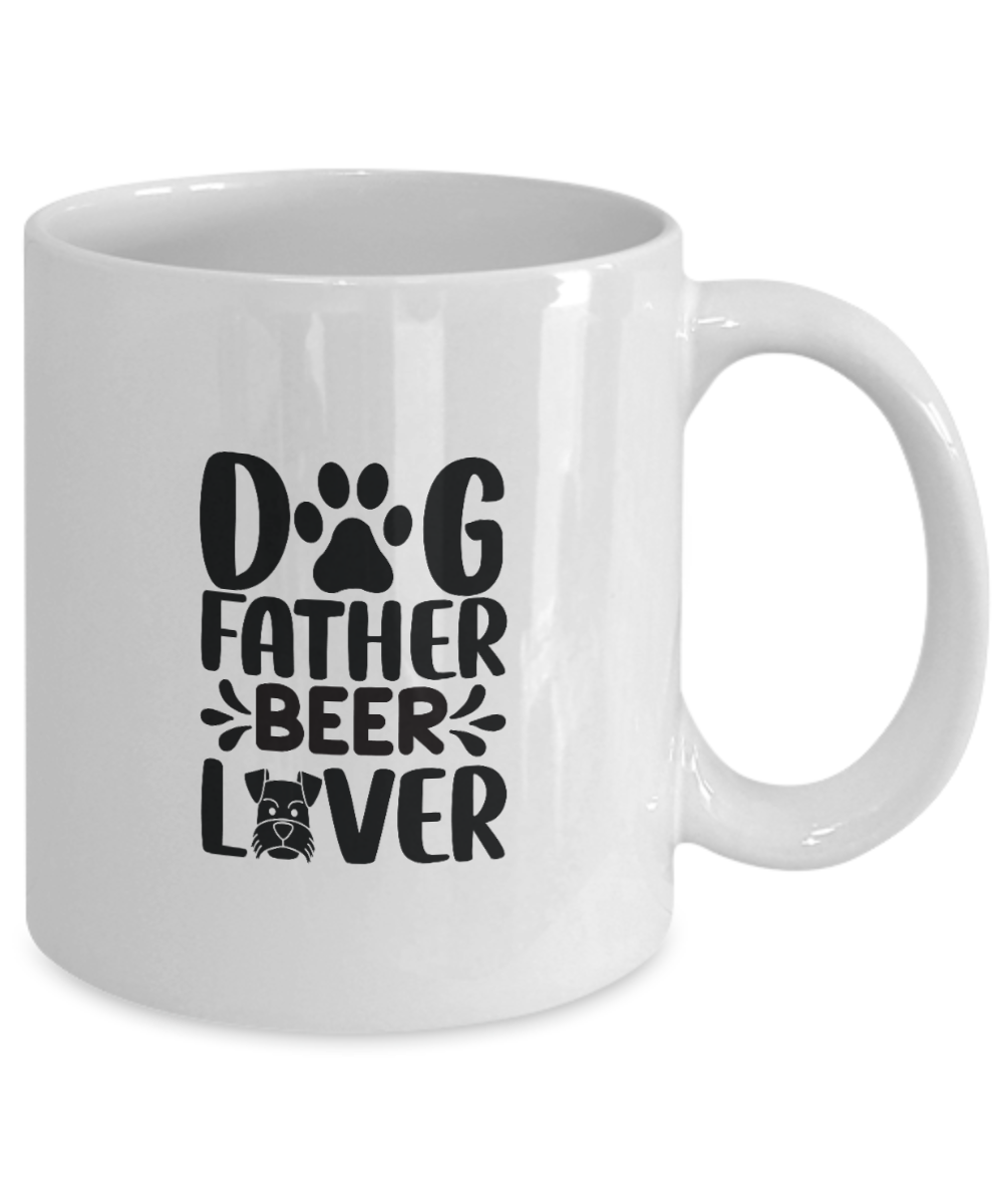 The Dogfather, Dog Dad, Daddy, Dog Lover Funny, Cute Coffee Mug 11oz Mug tinmico