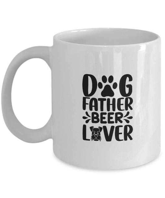 The Dogfather, Dog Dad, Daddy, Dog Lover Funny, Cute Coffee Mug 11oz Mug tinmico