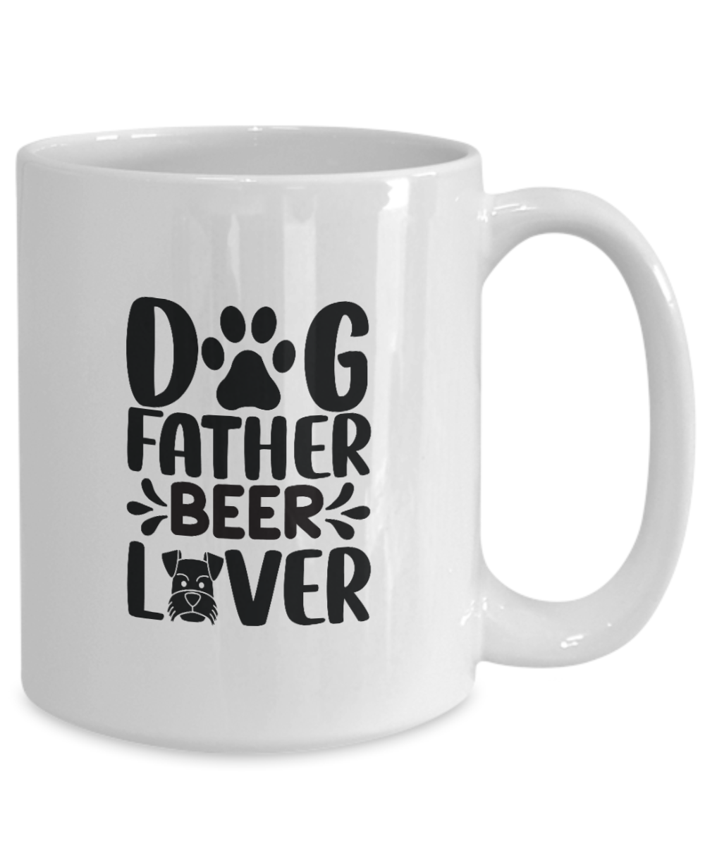 The Dogfather, Dog Dad, Daddy, Dog Lover Funny, Cute Coffee Mug 15oz Mug tinmico