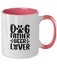 The Dogfather, Dog Dad, Daddy, Dog Lover Funny, Cute Coffee Mug Two Tone 11oz Mug tinmico