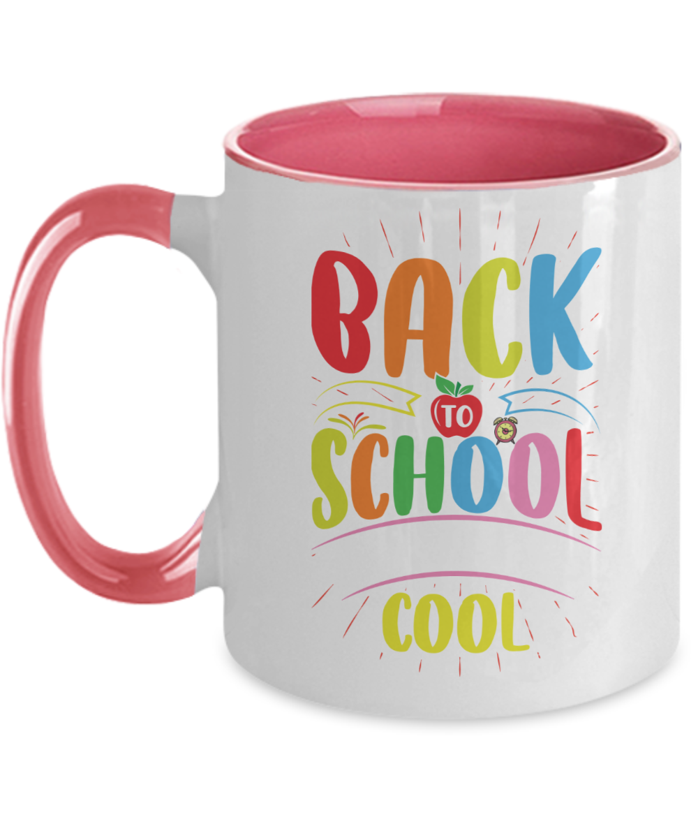 Two Tone Back to School Mug Teacher Student Gift College 11 oz Ceramic Cup,Tinmico Mug tinmico