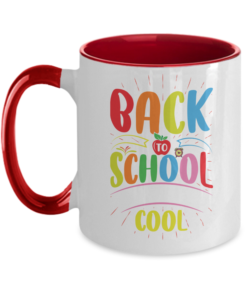 Two Tone Back to School Mug Teacher Student Gift College 11 oz Ceramic Cup,Tinmico Mug tinmico