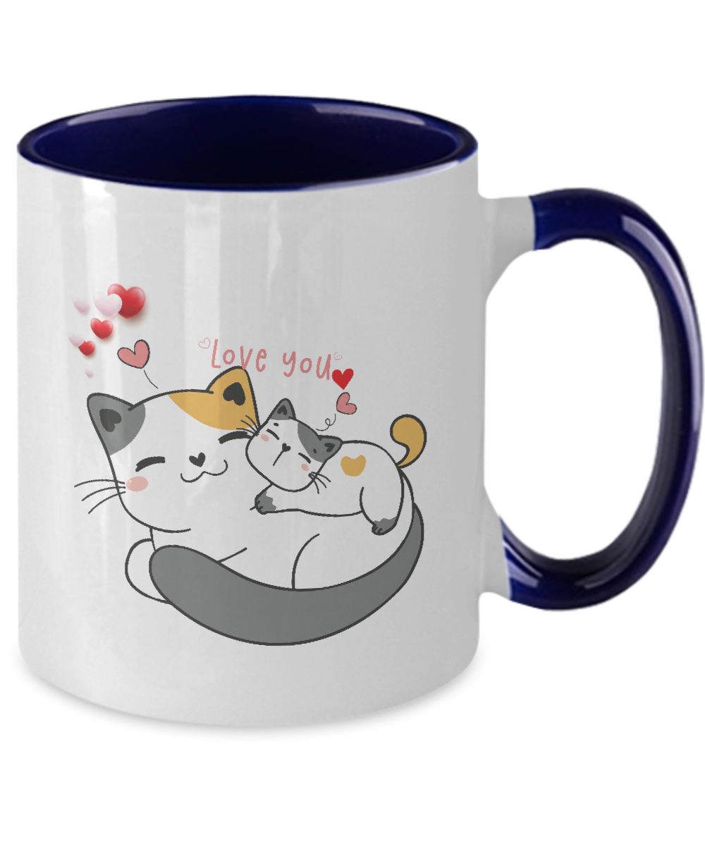 Two Tone Mug,Cat Lovers Mug, Mug Cat Sayings, Funny Cup,Mug Coffee 11oz tinmico