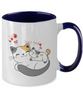 Two Tone Mug,Cat Lovers Mug, Mug Cat Sayings, Funny Cup,Mug Coffee 11oz tinmico