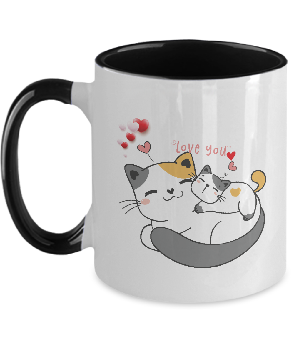 Two Tone Mug,Cat Lovers Mug, Mug Cat Sayings, Funny Cup,Mug Coffee 11oz tinmico