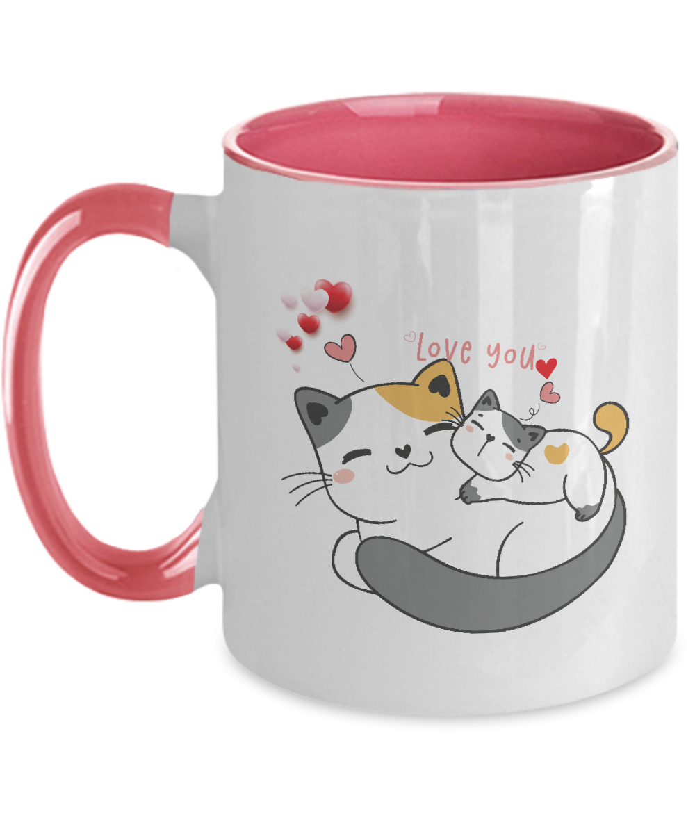 Two Tone Mug,Cat Lovers Mug, Mug Cat Sayings, Funny Cup,Mug Coffee 11oz tinmico