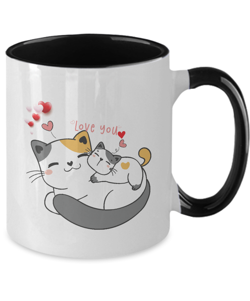 Two Tone Mug,Cat Lovers Mug, Mug Cat Sayings, Funny Cup,Mug Coffee 11oz tinmico