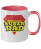 Two Tone Mug : Dad Coffee Mug, Father's Day Coffee Mug Cup. Dad Christmas Gift from Daughter, Worlds Best Dad Ever Mug, Funny Coffee Mug. tinmico