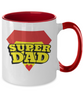 Two Tone Mug : Dad Coffee Mug, Father's Day Coffee Mug Cup. Dad Christmas Gift from Daughter, Worlds Best Dad Ever Mug, Funny Coffee Mug. tinmico