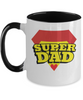 Two Tone Mug : Dad Coffee Mug, Father's Day Coffee Mug Cup. Dad Christmas Gift from Daughter, Worlds Best Dad Ever Mug, Funny Coffee Mug. tinmico