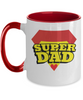 Two Tone Mug : Dad Coffee Mug, Father's Day Coffee Mug Cup. Dad Christmas Gift from Daughter, Worlds Best Dad Ever Mug, Funny Coffee Mug. tinmico