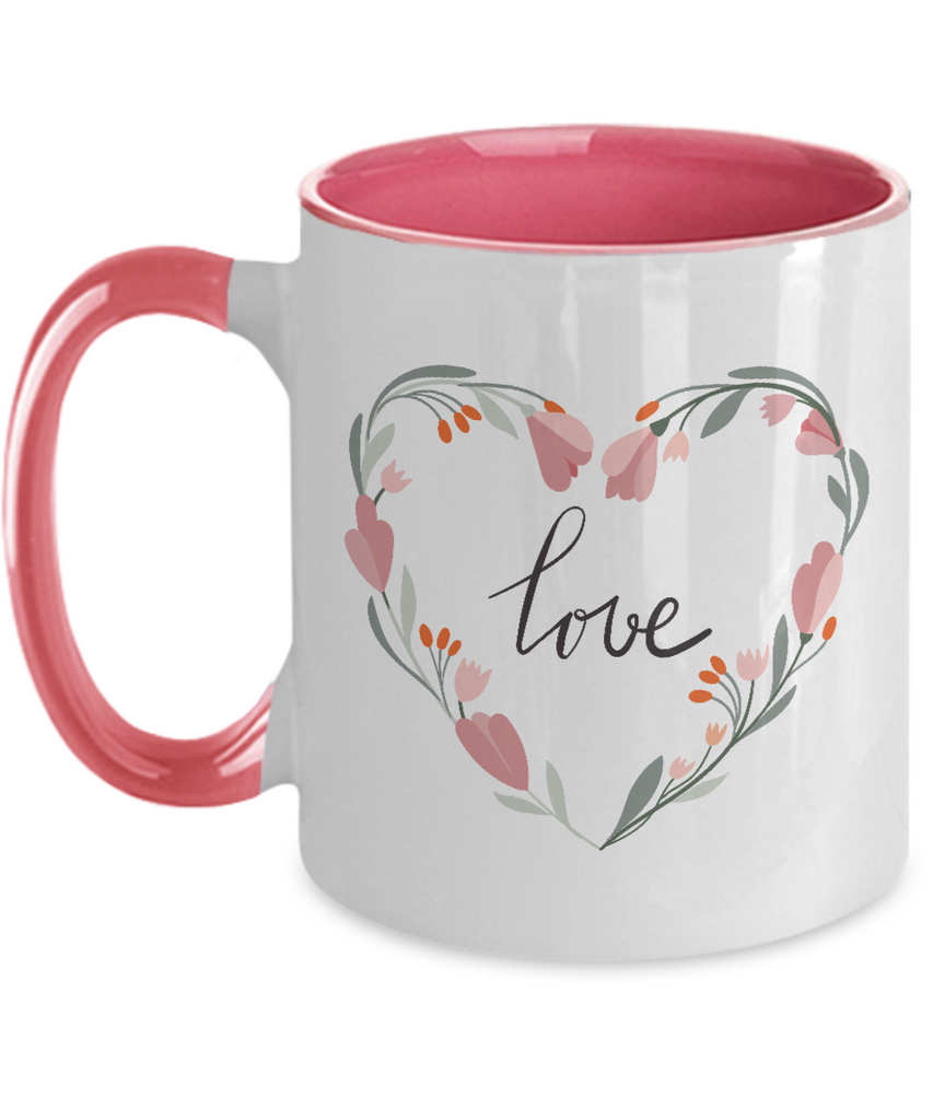 Two Tone Mug,HAPPY VALENTINE'S DAY Mug,Valentine's Day,,Coffee Mug,Christmas, Valentine's Day gifts,Two Tone Mug,11 oz tinmico