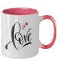 Two Tone Mug,I LOVE ME Mug Cup,Valentine 11oz Coffee Mug,Grade A Quality Ceramic,Great for Valentine's Day, Wife,Husband, Girlfriend, Boyfriend, Love tinmico