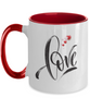 Two Tone Mug,I LOVE ME Mug Cup,Valentine 11oz Coffee Mug,Grade A Quality Ceramic,Great for Valentine's Day, Wife,Husband, Girlfriend, Boyfriend, Love tinmico