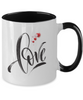 Two Tone Mug,I LOVE ME Mug Cup,Valentine 11oz Coffee Mug,Grade A Quality Ceramic,Great for Valentine's Day, Wife,Husband, Girlfriend, Boyfriend, Love tinmico