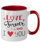 Two Tone Mug : Valentine 11oz Coffee Mug,Grade A Quality Ceramic,Great for Valentine's Day, Wife,Husband, Girlfriend, Boyfriend, Love tinmico