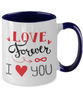 Two Tone Mug : Valentine 11oz Coffee Mug,Grade A Quality Ceramic,Great for Valentine's Day, Wife,Husband, Girlfriend, Boyfriend, Love tinmico