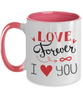 Two Tone Mug : Valentine 11oz Coffee Mug,Grade A Quality Ceramic,Great for Valentine's Day, Wife,Husband, Girlfriend, Boyfriend, Love tinmico