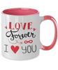 Two Tone Mug : Valentine 11oz Coffee Mug,Grade A Quality Ceramic,Great for Valentine's Day, Wife,Husband, Girlfriend, Boyfriend, Love tinmico