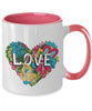 Valentine Coffee Mug Two Tone 11oz Mug Tinmico tinmico