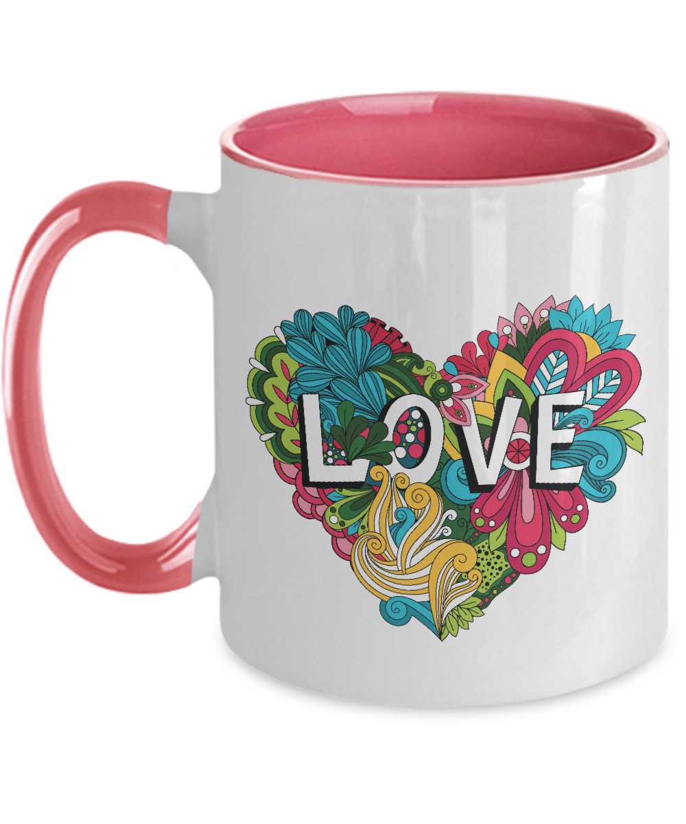 Valentine Coffee Mug Two Tone 11oz Mug Tinmico tinmico