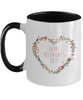 Valentine's Day Funny Personalised Names Mug Husband Boyfriend Partner Birthday, two tone 11 oz mug tinmico