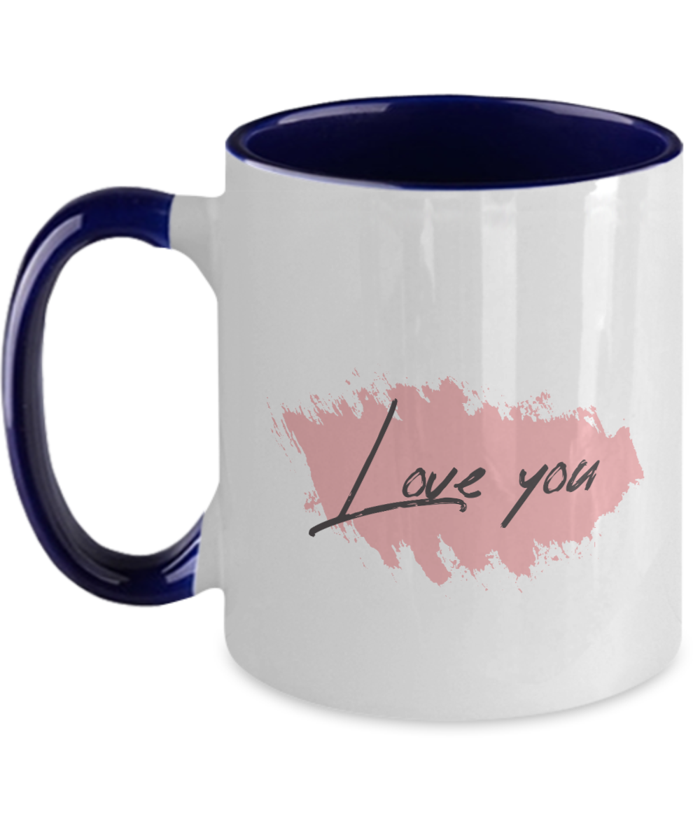 Valentines Day Gift, Personalised Valentine Mug, Couple Mug, Sweet Love Mug, Gifts for Her, Kawaii Mug, two tone 11 oz mug tinmico