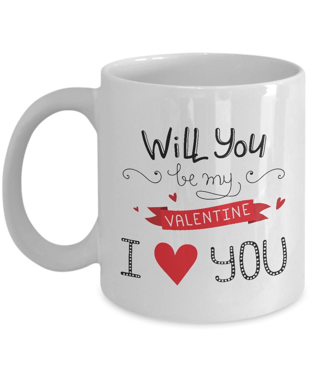 You Will Forever be My Valentine 11oz Coffee Mug,Great for Valentine's Day, Wife, Husband, Girlfriend, Boyfriend tinmico