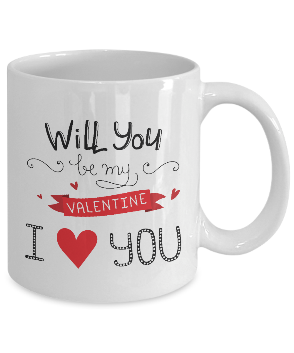 You Will Forever be My Valentine 11oz Coffee Mug,Great for Valentine's Day, Wife, Husband, Girlfriend, Boyfriend tinmico