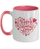 happy valentines day mug 11oz pink mug tinmico