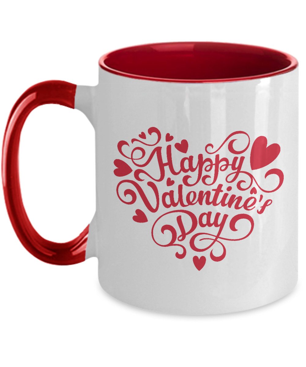 happy valentines day mug 11oz pink mug tinmico