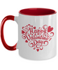 happy valentines day mug 11oz pink mug tinmico