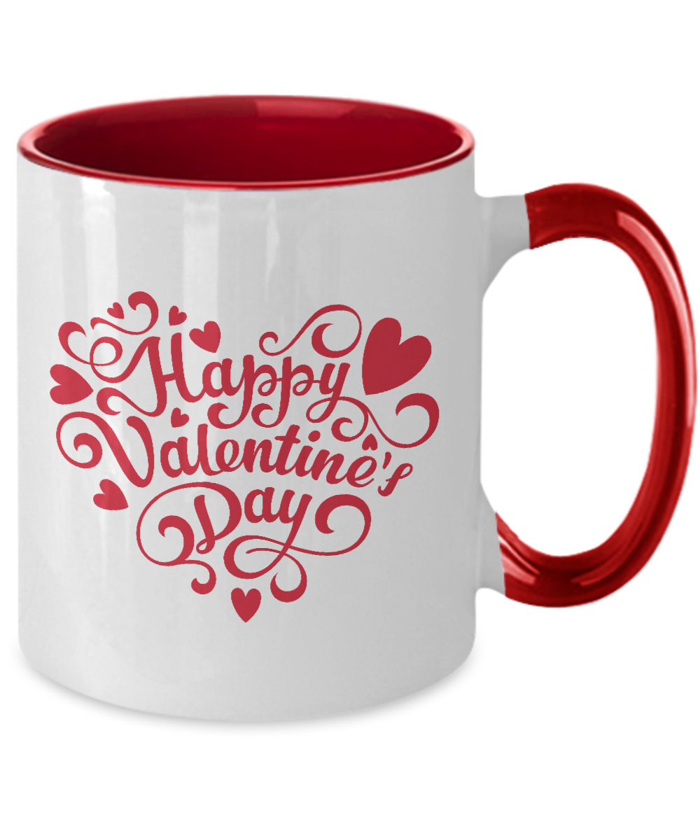 happy valentines day mug 11oz pink mug tinmico